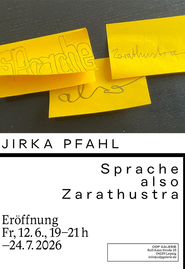 Jirka Pfahl - Sprache also Zarathustra